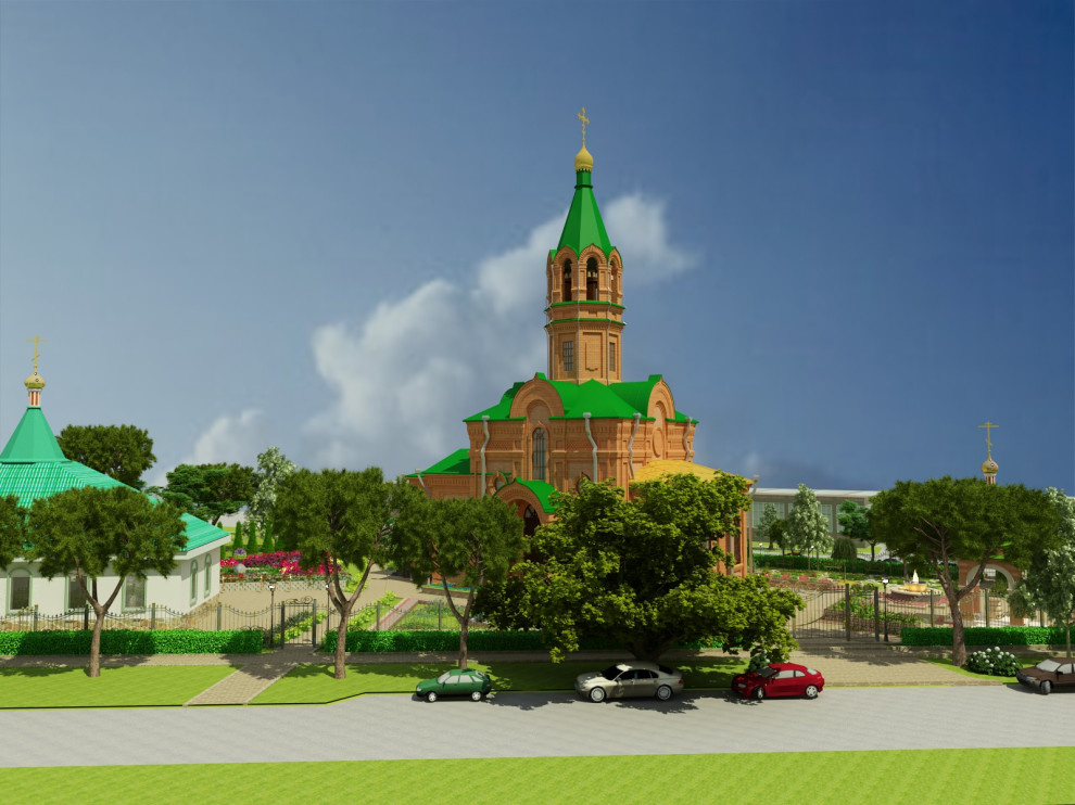 благоустройство территории храма св. тороицы в г ессетуки