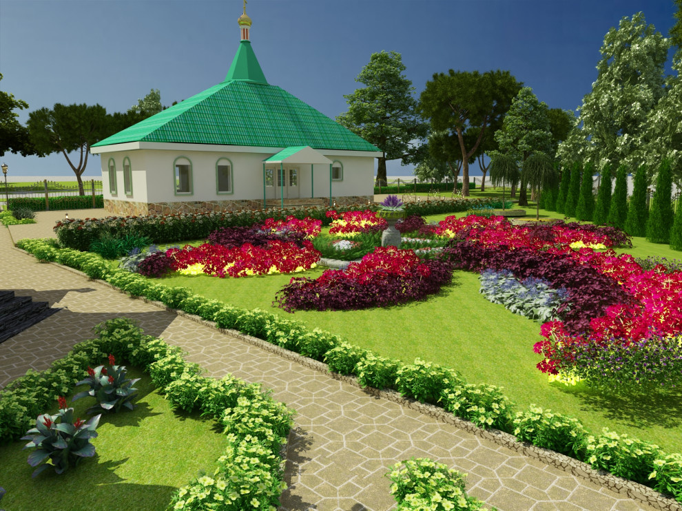 благоустройство территории храма св. тороицы в г ессетуки