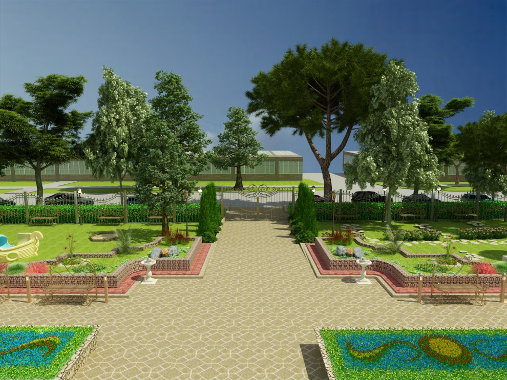 благоустройство территории храма св. тороицы в г ессетуки