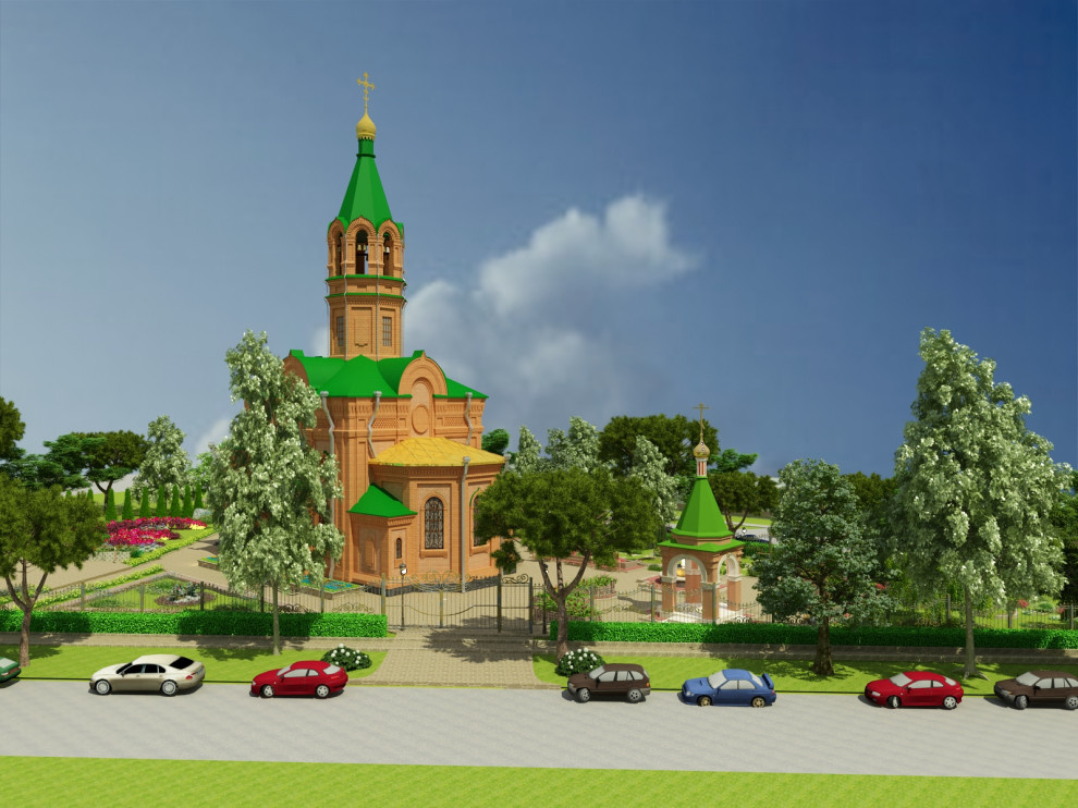 благоустройство территории храма св. тороицы в г ессетуки