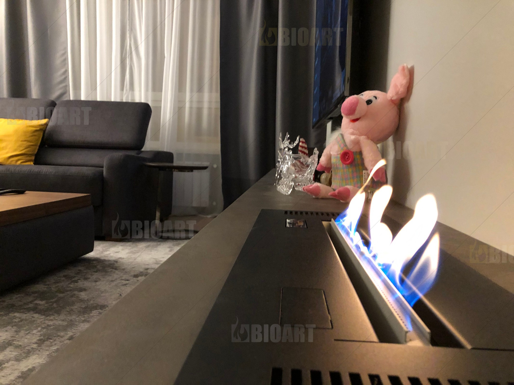 Автоматический биокамин Smart Prime в городской квартире