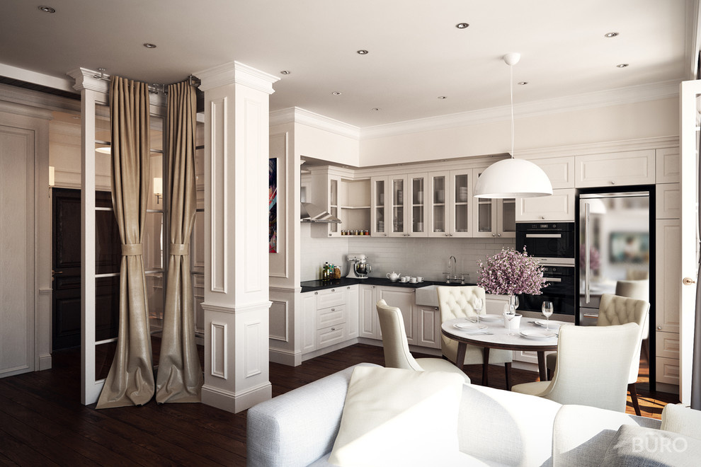 Американская классика  в квартире 70 м²