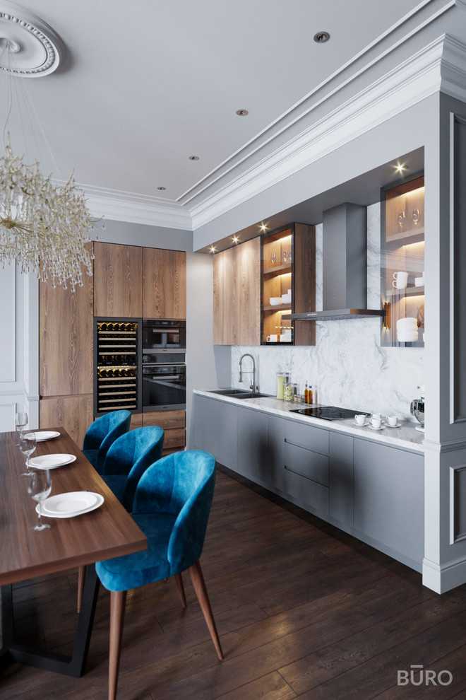 Фьюжн в интерьере квартиры 177 м²