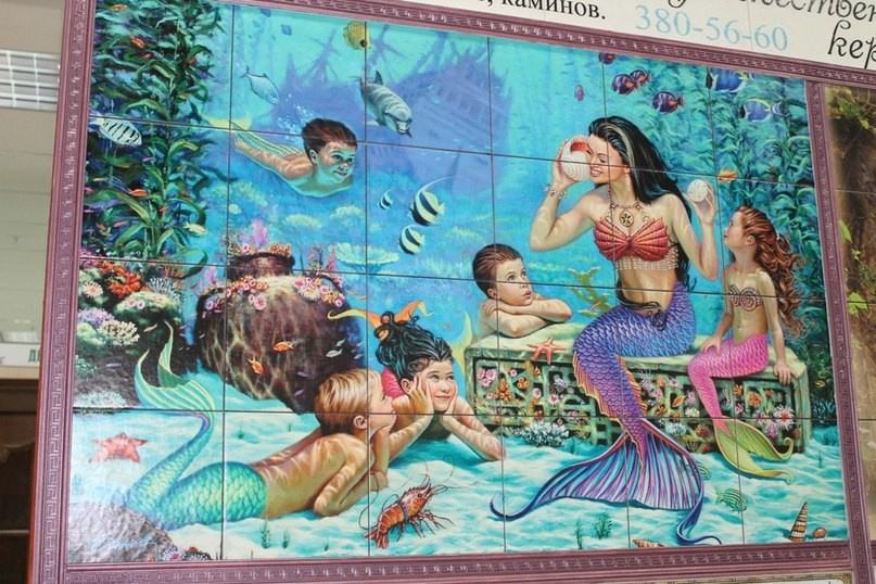 Панно на керамической плитке