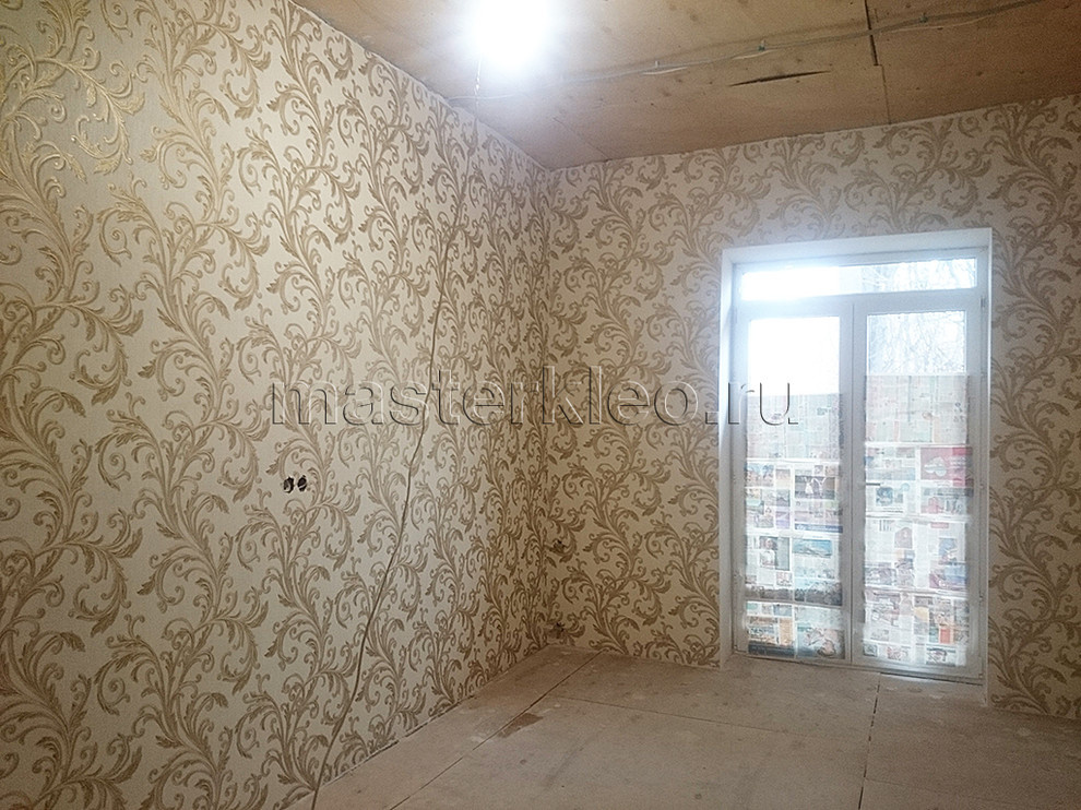 Фото поклейки обоев в квартире, ул. Ленина, д.30