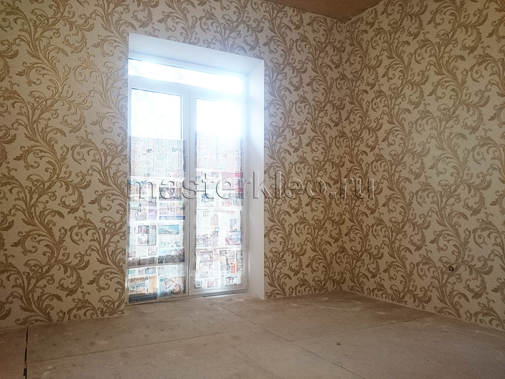 Фото поклейки обоев в квартире, ул. Ленина, д.30
