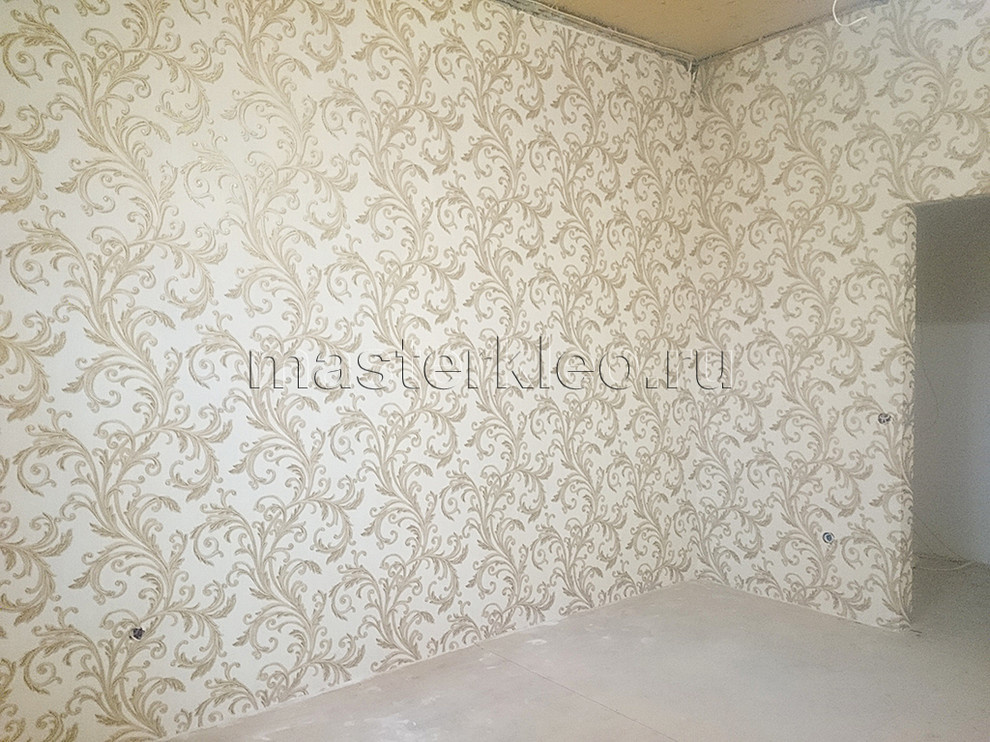 Фото поклейки обоев в квартире, ул. Ленина, д.30