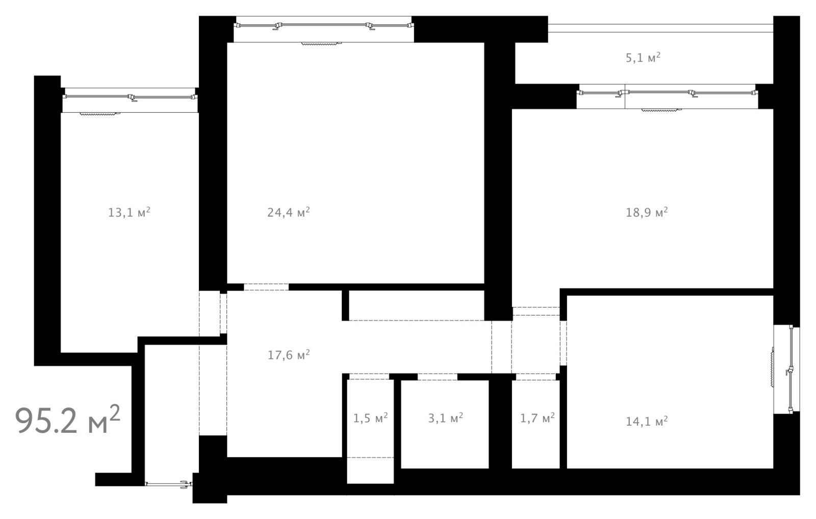 Малая Филевская, 95 кв.м.