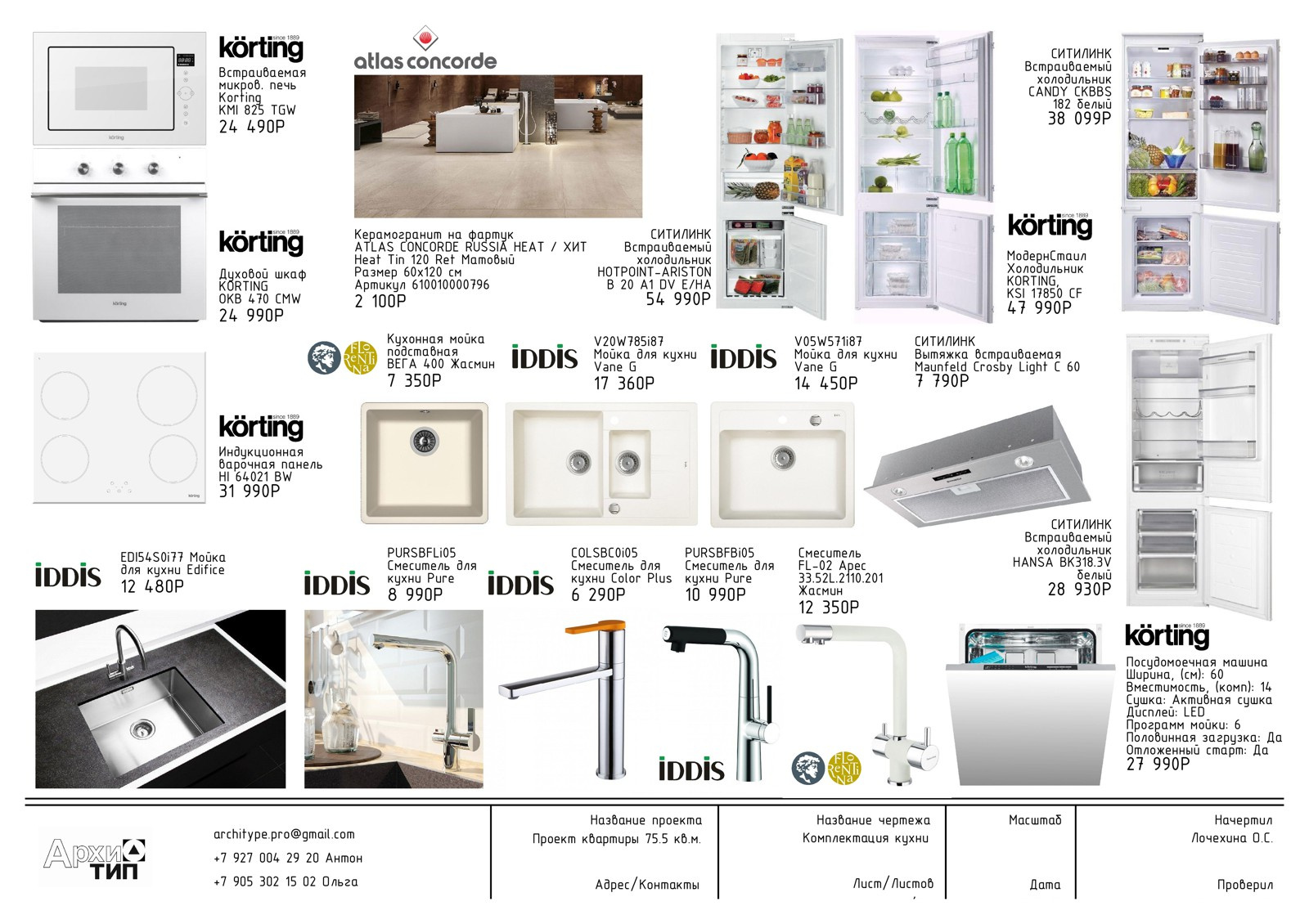 Проект с коллажами для семьи с двумя детьми