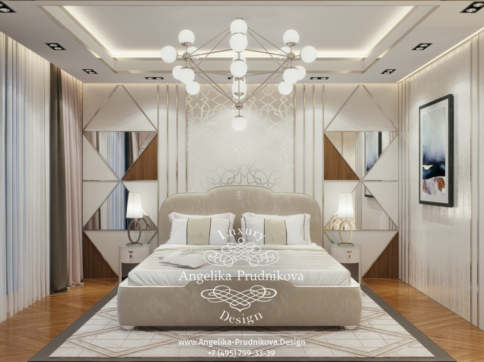 Дизайн-проект интерьера гостевой спальни в современном стиле в ЖК BARRIN HOUSE