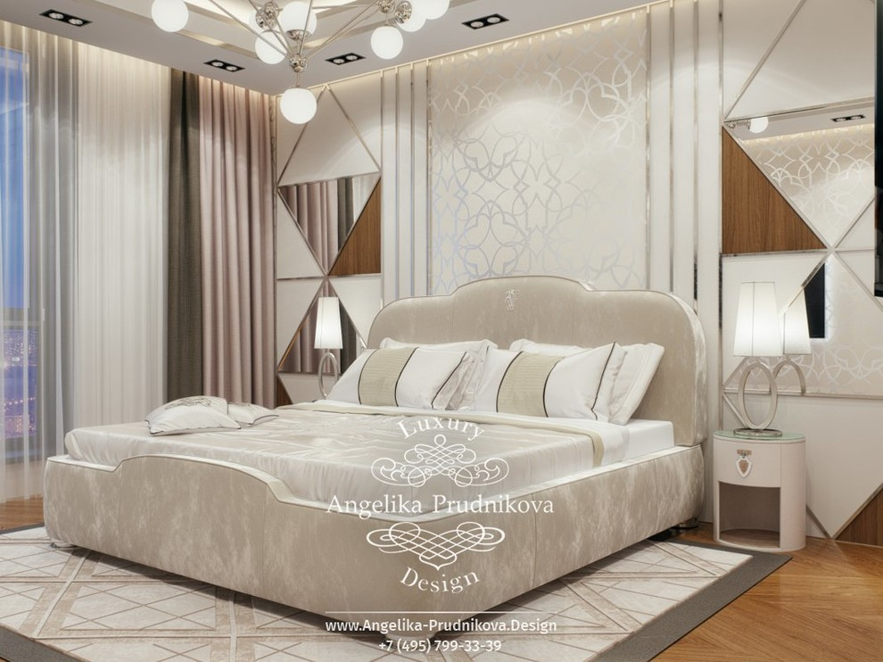 Дизайн-проект интерьера гостевой спальни в современном стиле в ЖК BARRIN HOUSE