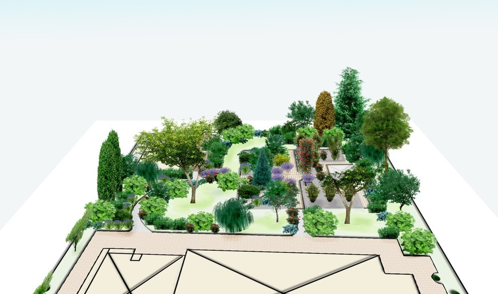 Проект ландшафтного дизайна для участка 15 соток