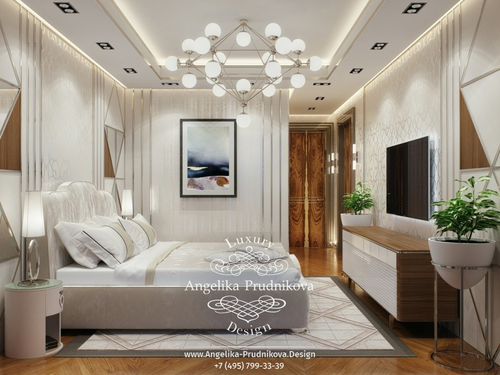 Дизайн-проект интерьера гостевой спальни в современном стиле в ЖК BARRIN HOUSE