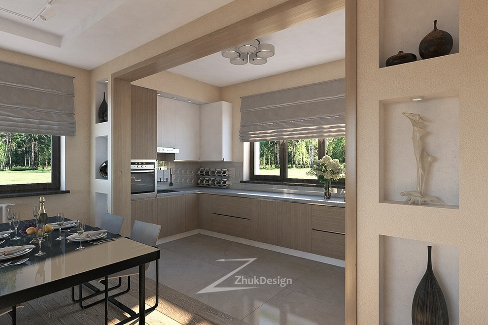 Интерьер загородного дома в современном стиле