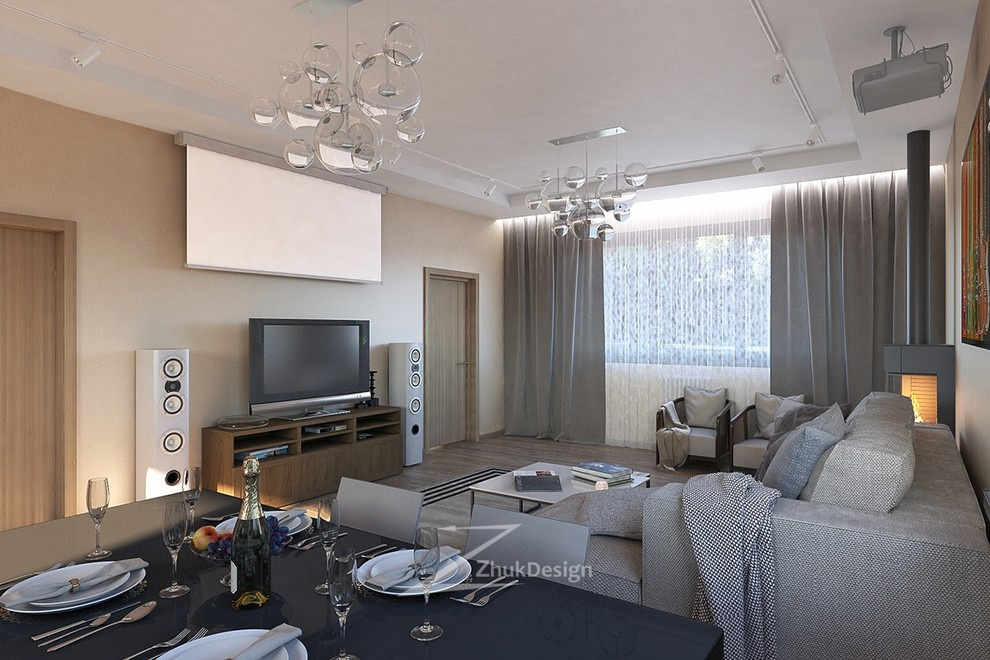 Интерьер загородного дома в современном стиле