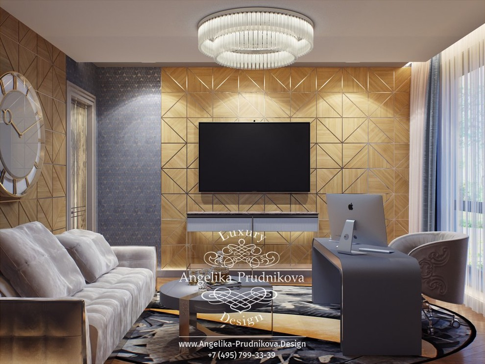 Дизайн-проект интерьера кабинета в ЖК BARRIN HOUSE