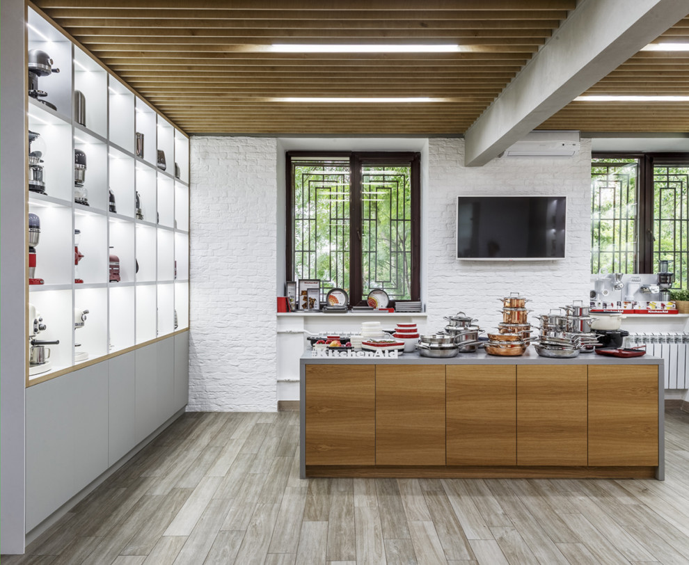 Интерьер первого Флагманского шоу-рума "Kitchen Aid" в Москве