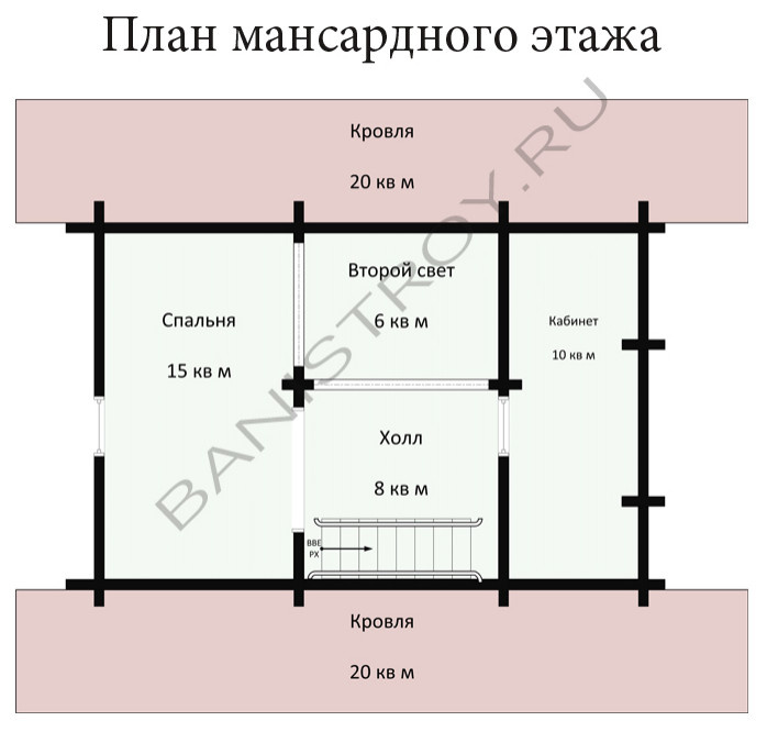Гостевой дом 120м2 из бревна