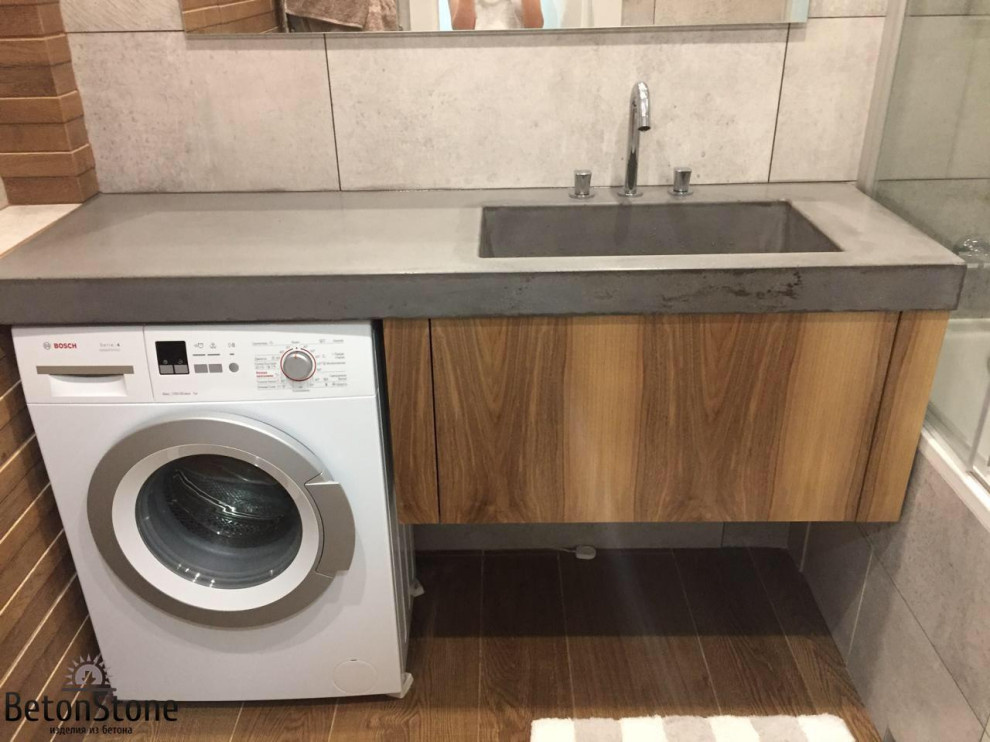Столешница из бетона с тумбой