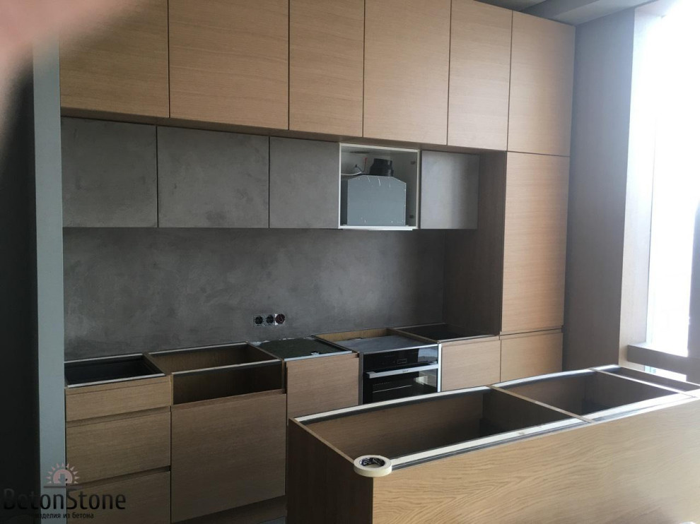 Фартук и фасады из микробетона