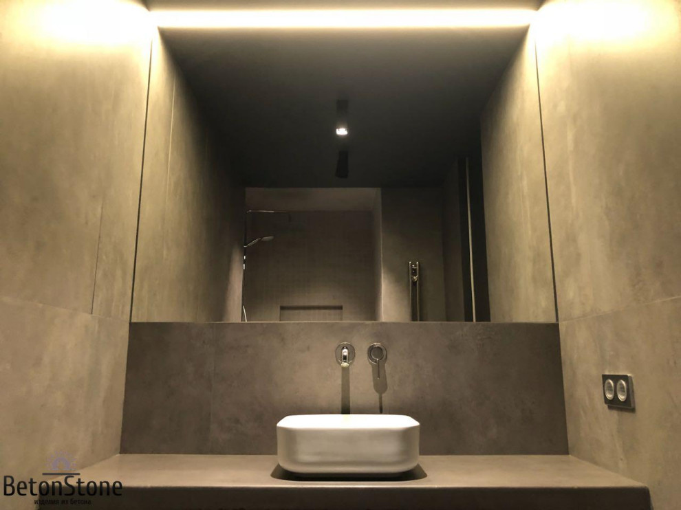 Столешница под раковину из бетона