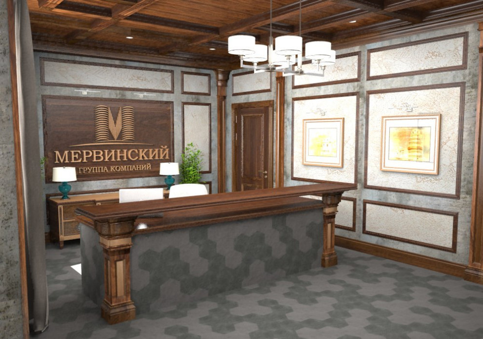 Дизайн-проект офисного пространства строительной компании " Мервинский"