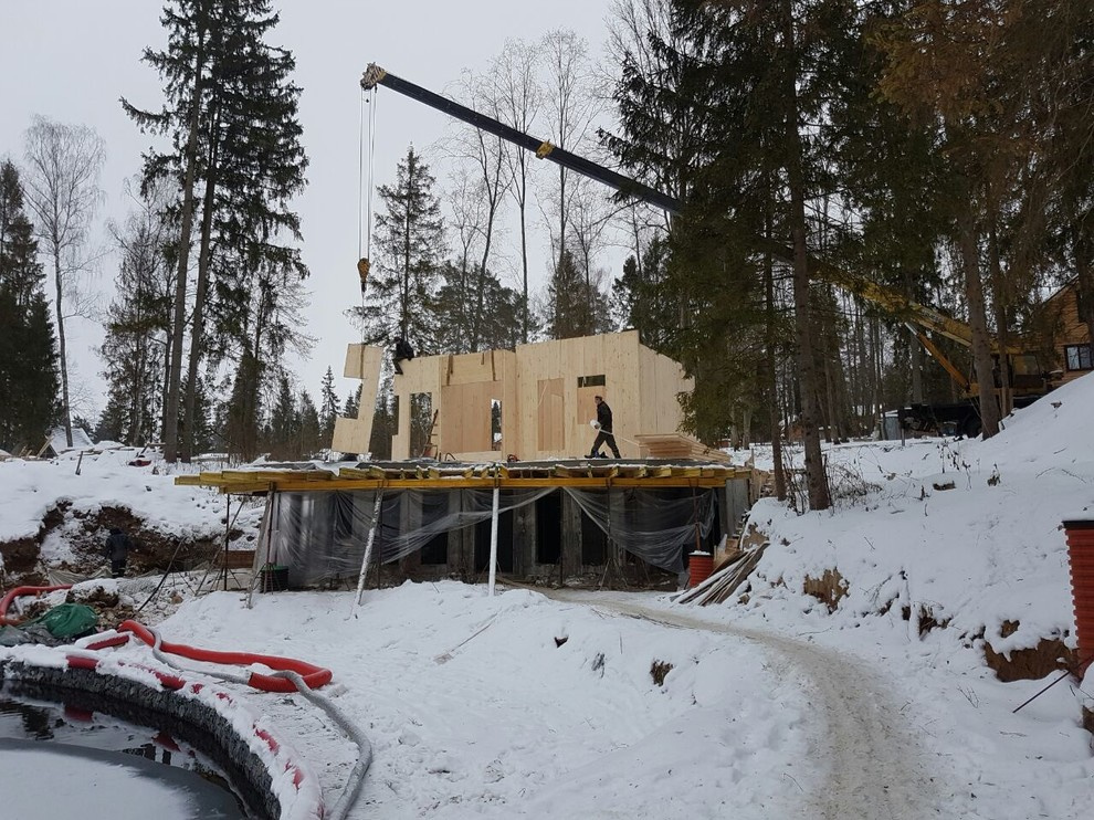 Дом из CLT панелей Берендеево