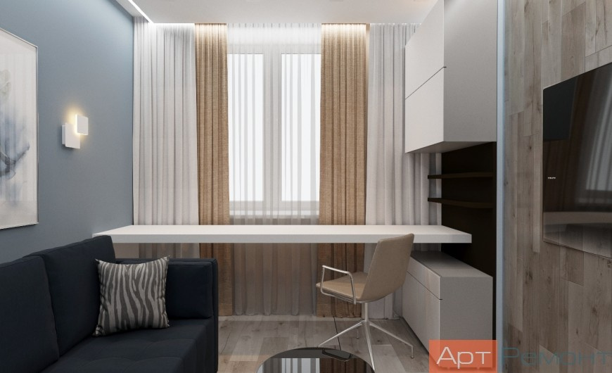 Дизайн-проект 2-комнатной квартиры ЖК Оранж Парк