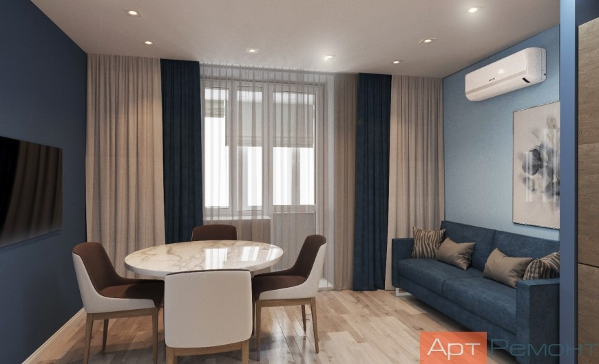 Дизайн-проект 2-комнатной квартиры ЖК Оранж Парк