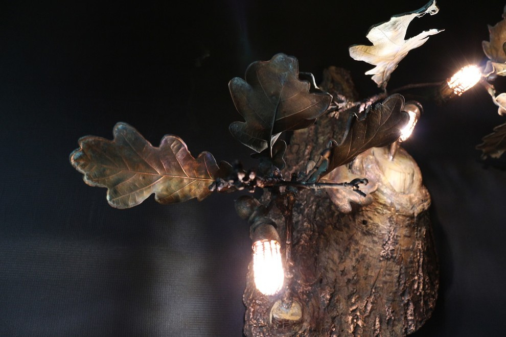 Освещение из живых цветов и растений от Натали Новак