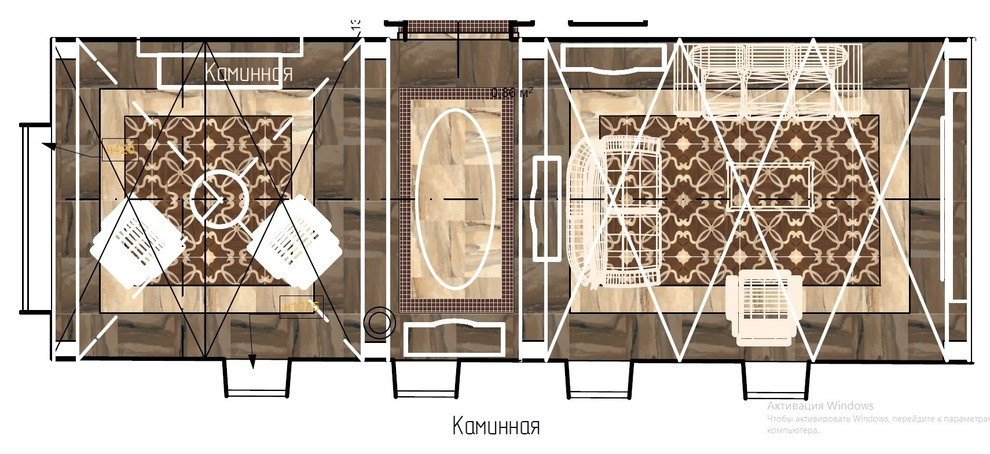 План комнаты отдыха "Полы"