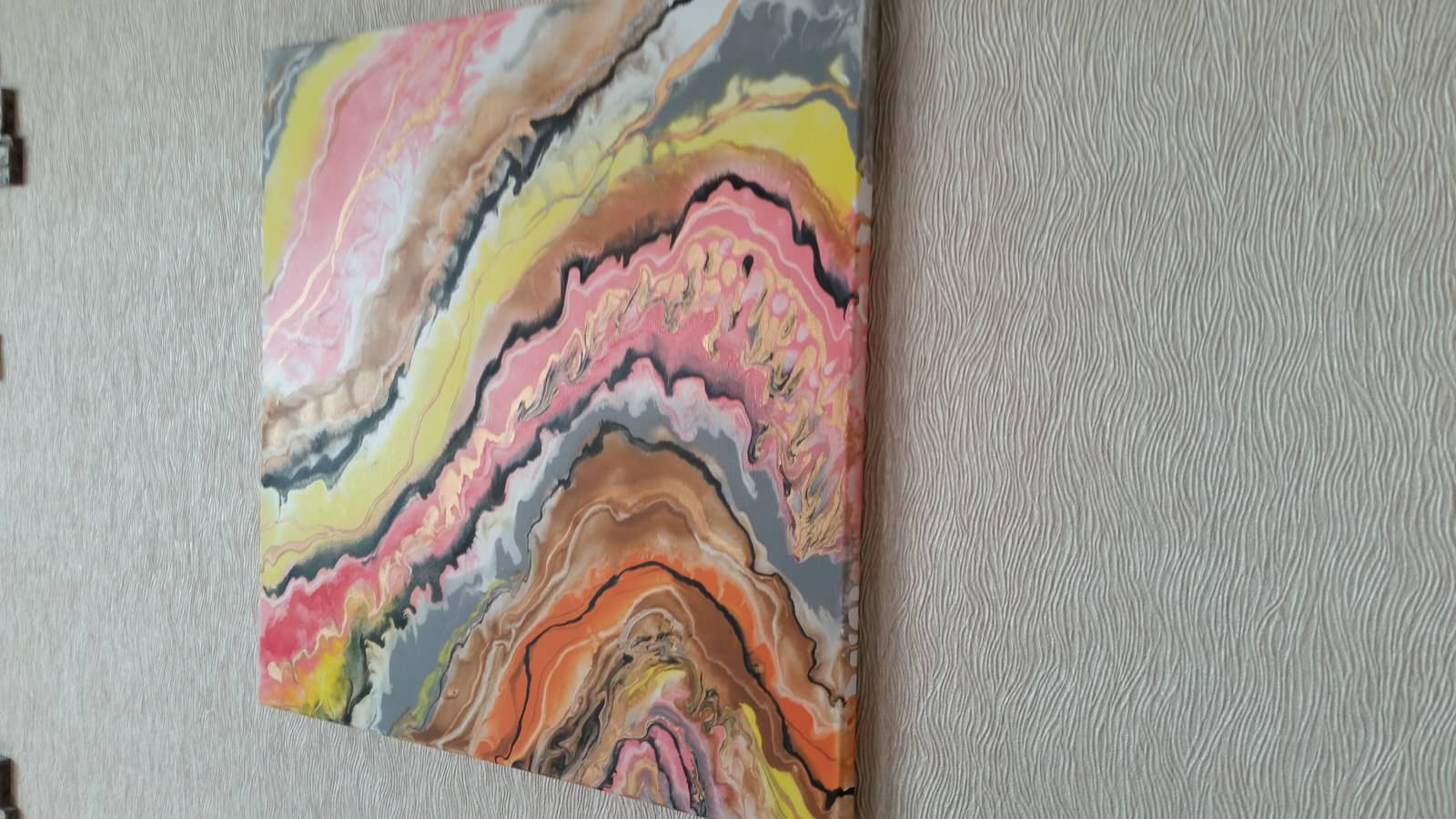 Картины и панно в технике FluidArt