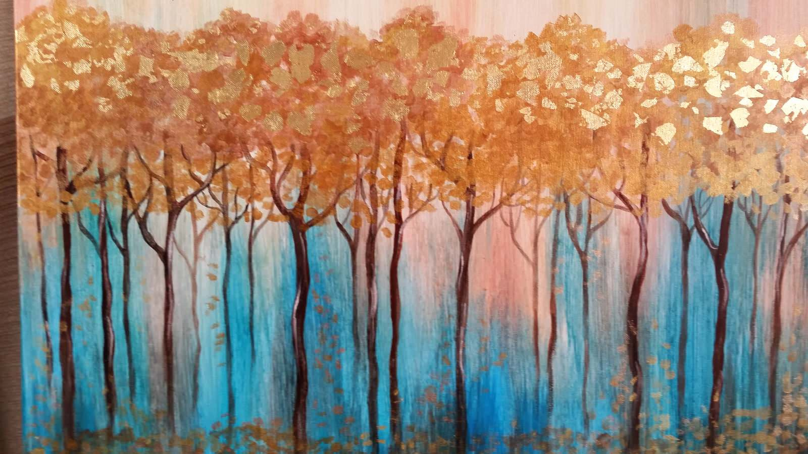 Картины и панно в технике FluidArt