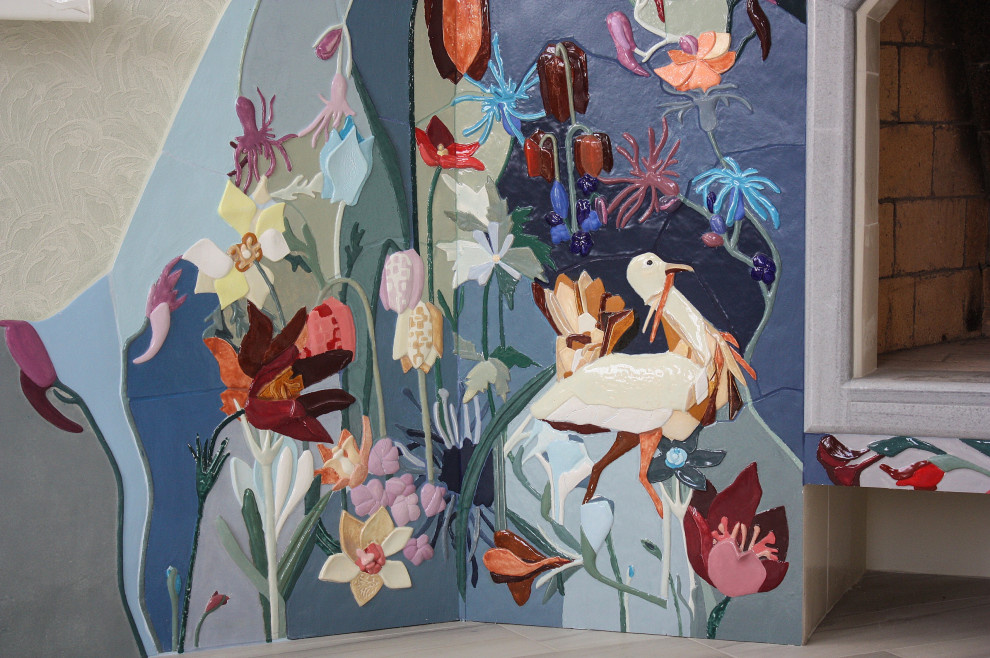 Действующий угловой камин "Симфония Донского Края"