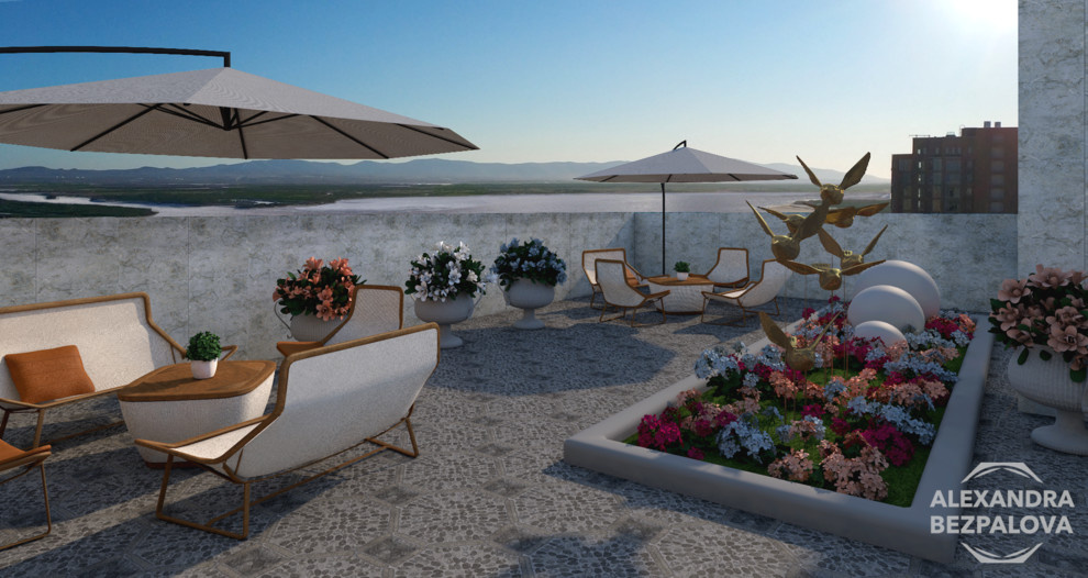 пространство эксплуатируемой кровли