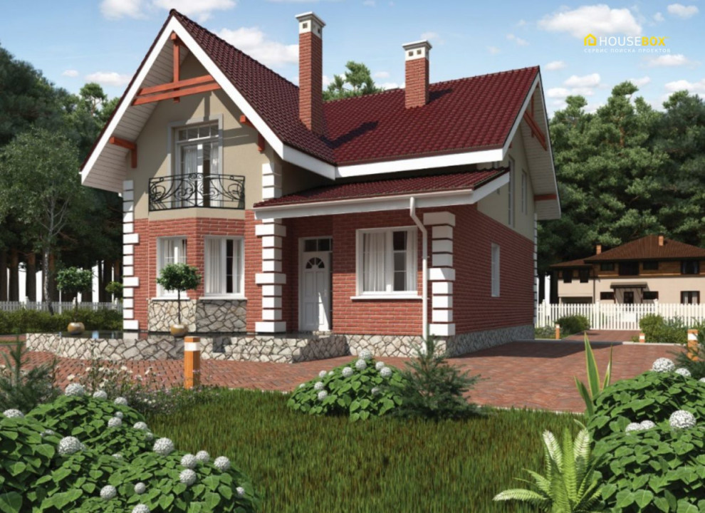 Проект дома общей площадью 160 м2