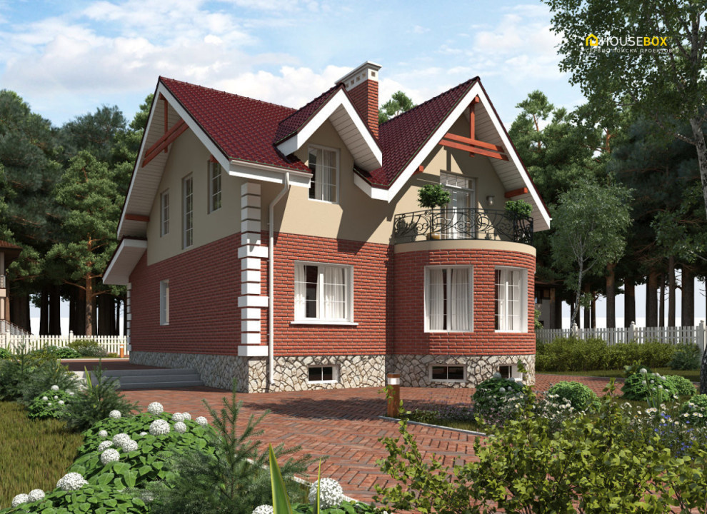 Проект дома общей площадью 160 м2