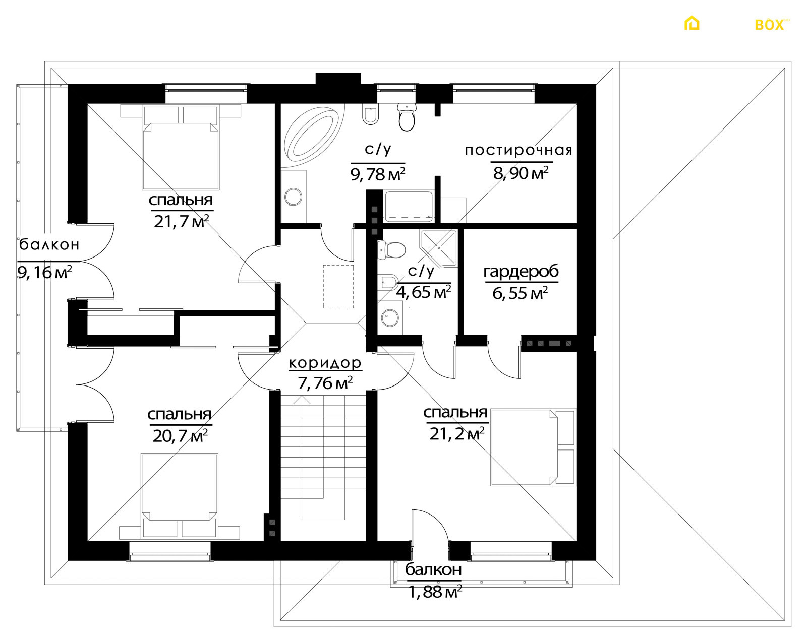 Обложка проекта: Проект дома на 246 м2