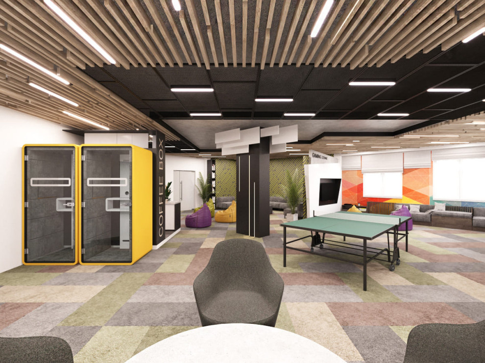 Дизайн офиса IT-компании SoftFX 470 м2