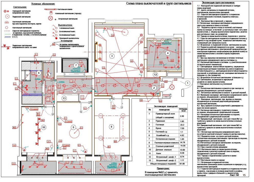 Интерьер квартиры в Москве 92 кв.м