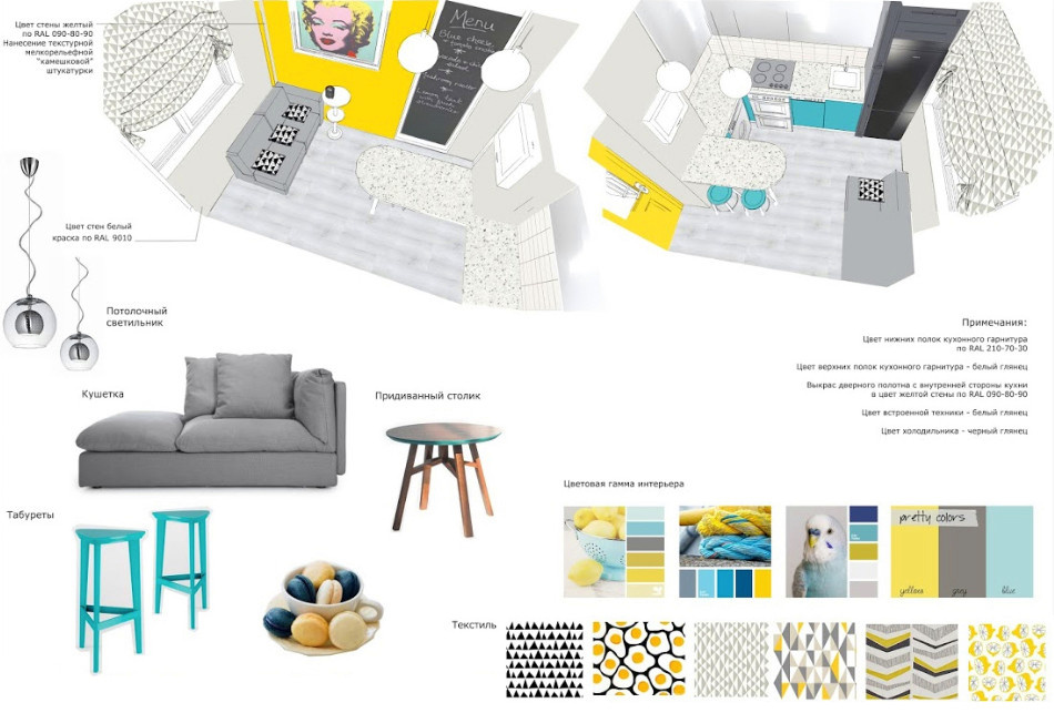 Дизайн-концепция квартиры в стиле поп-арт