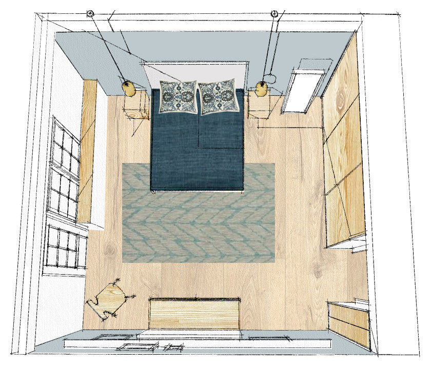 Обложка проекта: Дизайн спальной комнаты