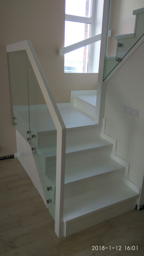 Обложка проекта: Обшивка металла массивом дерева+стеклянное ограждение