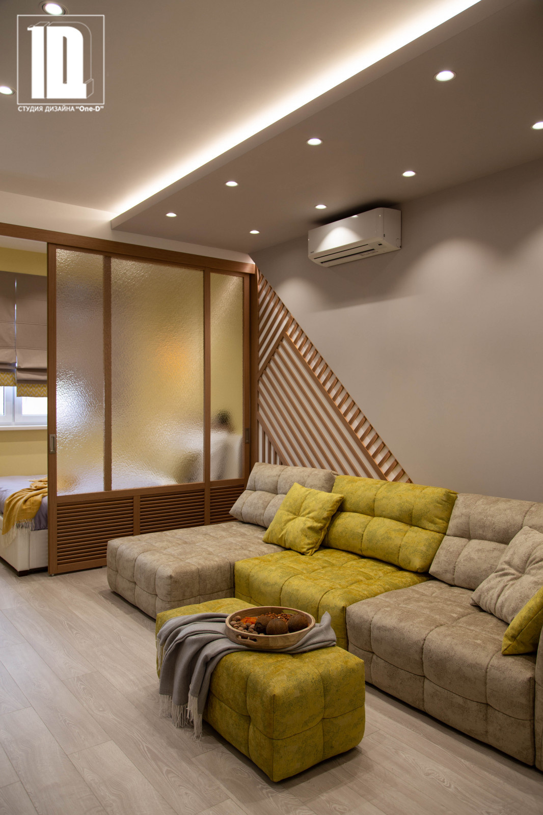 Дизайн-проект "Южное солнце" квартиры в ЖК Посейдон город Сочи 36 м2