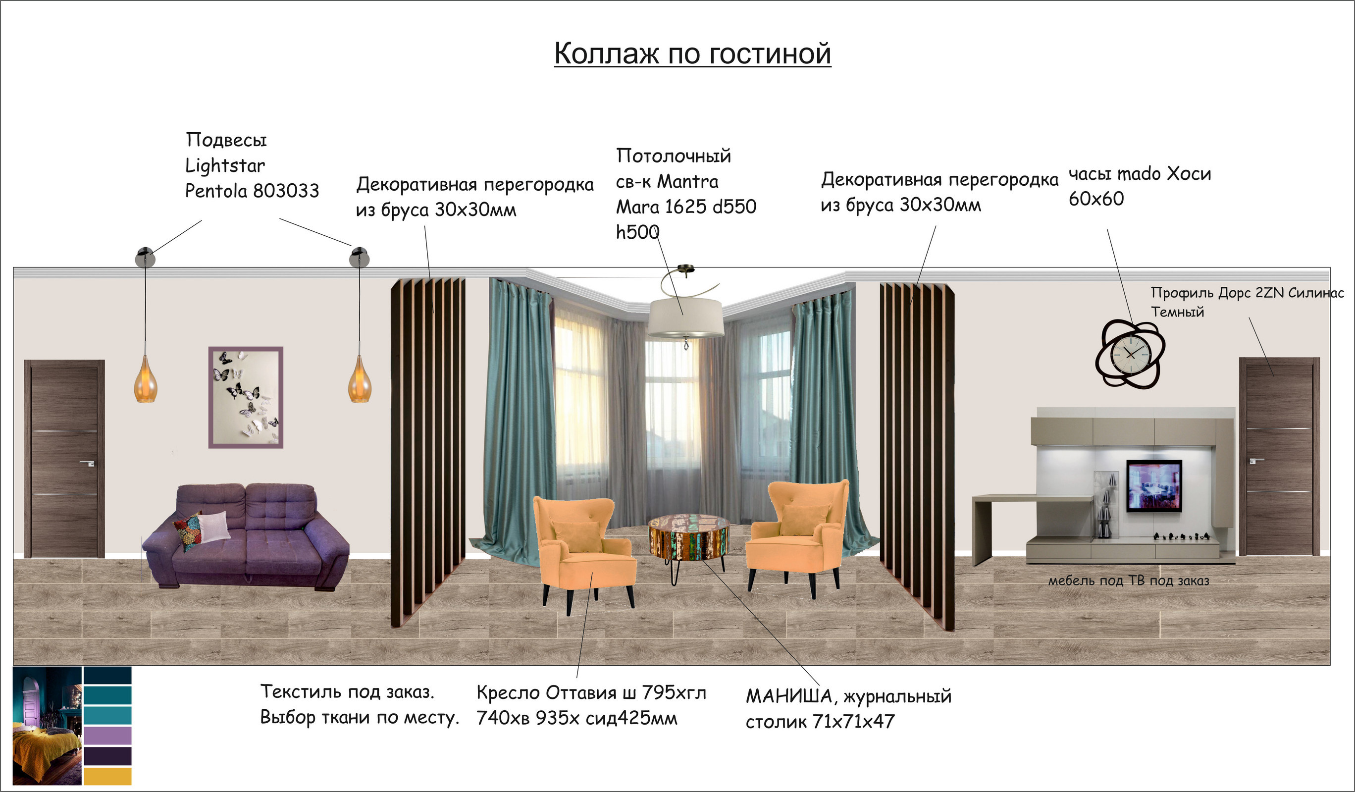 Стилистические решения коллажи