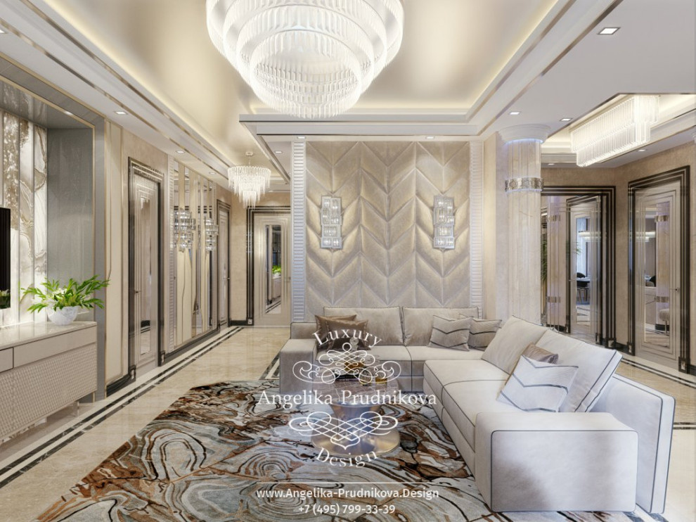 Дизайн-проект интерьера квартиры в стиле модерн в ЖК Донской Олимп