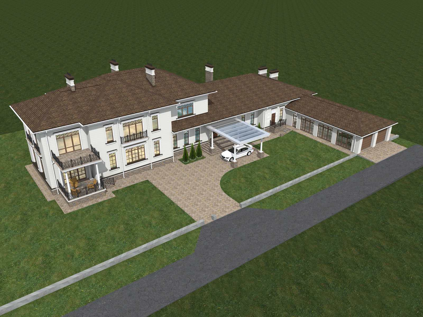 Проект и реализация дома в классическом стиле