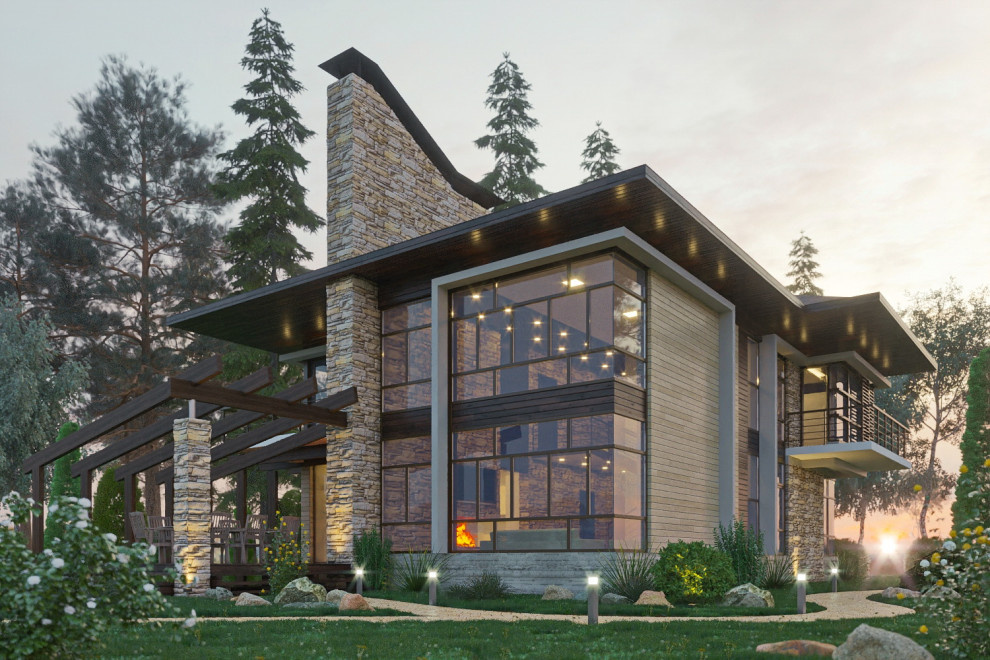 Обложка проекта: Дом в экостиле