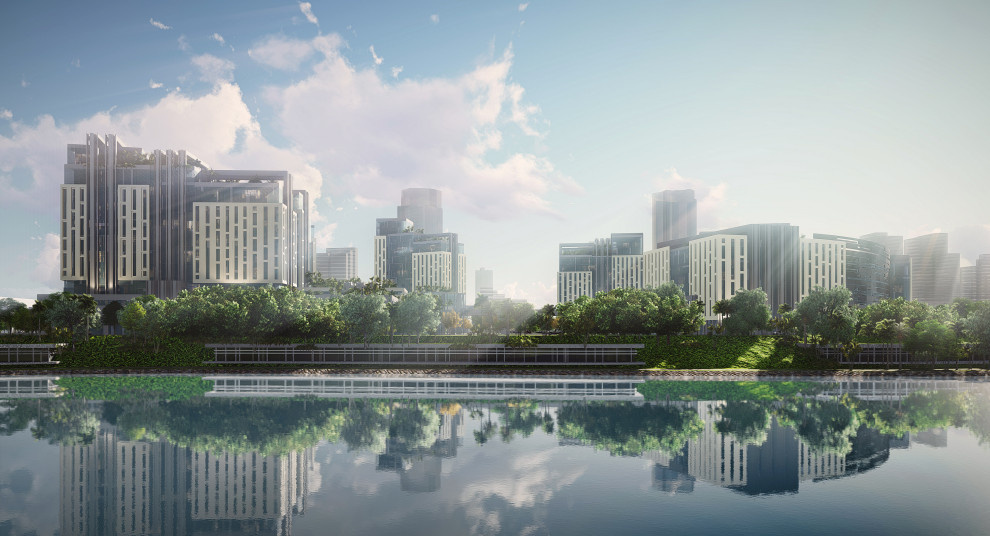 Деловой центр и жилой район в Хайкоу