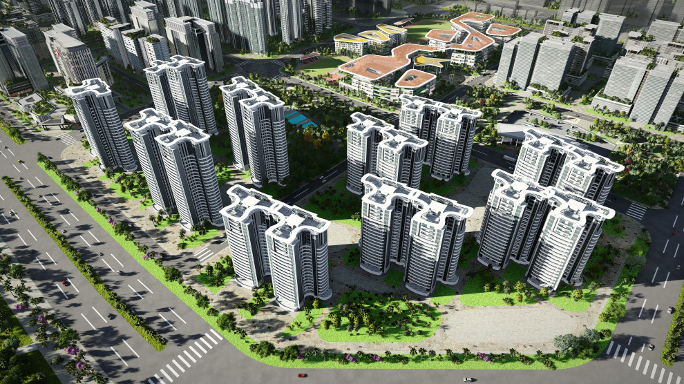 Деловой центр и жилой район в Хайкоу